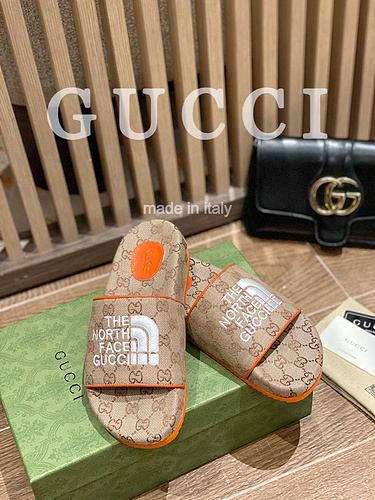 Gucci 2022 spring and summer new couple model electric embroidery thick sole slippers 35-45-dc886f1f